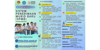 SPMB SMA Negeri 1 Soe Tahun Pelajaran 2026/2027
